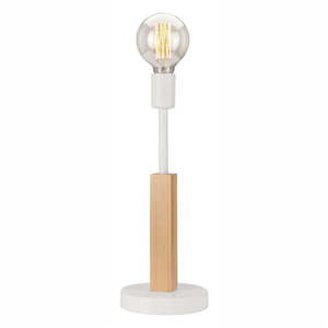 Biela/hnedá stolová lampa (výška 39 cm) Orazio – LAMKUR vyobraziť