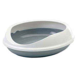 Bielo-sivý mačací záchod 49x55 cm Savic Figaro – Plaček Pet Products vyobraziť