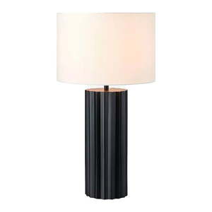 Čierna stolová lampa s textilným tienidlom (výška 60 cm) Hashira – Markslöjd vyobraziť