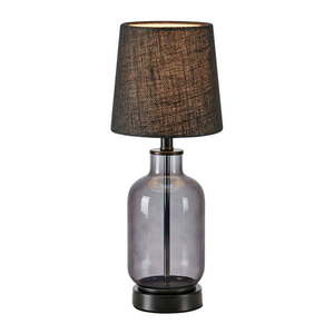 Čierna stolová lampa s tienidlom z juty (výška 43 cm) Costero – Markslöjd vyobraziť