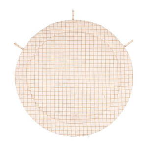 Béžová detská hracia podložka Camel Check – Malomi Kids vyobraziť