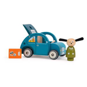 Drevené autíčko La Grande Famille Car – Moulin Roty vyobraziť