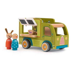 Drevené autíčko La Grande Famille Food Truck – Moulin Roty vyobraziť