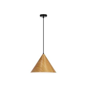 Hnedé závesné svietidlo s kovovým tienidlom ø 32 cm Dunca – Candellux Lighting vyobraziť