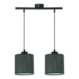 Tmavozelené závesné svietidlo s textilným tienidlom ø 15 cm Patti – Candellux Lighting vyobraziť