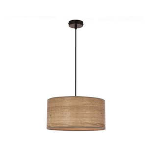 Svetlohnedé závesné svietidlo s ratanovým tienidlom ø 30 cm Legno – Candellux Lighting vyobraziť