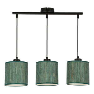 Tmavozelené závesné svietidlo s textilným tienidlom ø 15 cm Patti – Candellux Lighting vyobraziť
