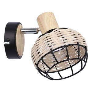 Čierno-krémové nástenné svietidlo ø 12 cm Tajga – Candellux Lighting vyobraziť