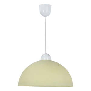 Krémové závesné svietidlo so skleneným tienidlom ø 22 cm Vanilia – Candellux Lighting vyobraziť