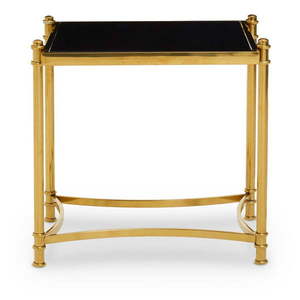 Odkladací stolík so sklenenou doskou 50x56 cm Ackley – Premier Housewares vyobraziť