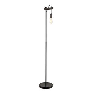 Čierna stojacia lampa, výška 164 cm Leon – LAMKUR vyobraziť