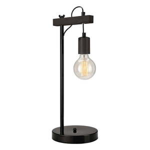Čierna stolová lampa (výška 56 cm) Leon – LAMKUR vyobraziť