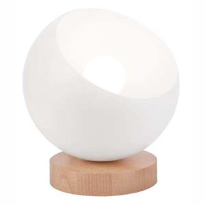 Biela stolová lampa, výška 19 cm Ava - LAMKUR vyobraziť