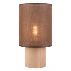 Hnedá stolná lampa s textilným tienidlom, výška 30 cm Ari - LAMKUR vyobraziť