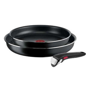 Hliníková súprava riadu 3 ks Ingenio Easy Cook & Clean Black - Tefal vyobraziť