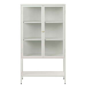 Biela kovová vitrína 90x160 cm Carmel – Unique Furniture vyobraziť