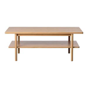 Konferenčný stolík s doskou v dubovom dekore v prírodnej farbe 60x120 cm Ponza – Unique Furniture vyobraziť