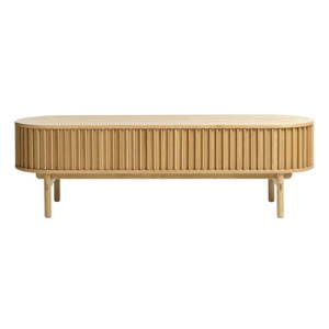 TV stolík v dekore duba v prírodnej farbe 160x48 cm Carno – Unique Furniture vyobraziť