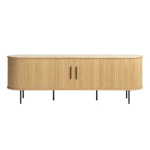 TV stolík v dekore duba v prírodnej farbe 56x180 cm Nola – Unique Furniture vyobraziť