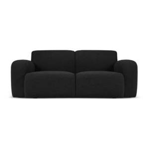 Čierna pohovka z textílie bouclé 170 cm Molino – Micadoni Home vyobraziť