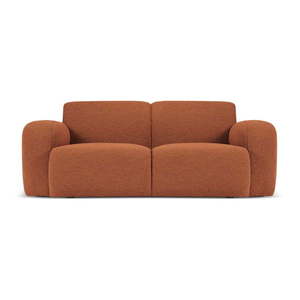 Hnedá pohovka z textílie bouclé 170 cm Molino – Micadoni Home vyobraziť