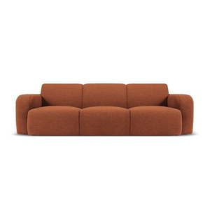 Hnedá pohovka z textílie bouclé 235 cm Molino – Micadoni Home vyobraziť