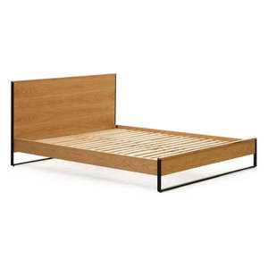 Dvojlôžková posteľ s roštom v prírodnej farbe 160x200 cm Taiana – Kave Home vyobraziť