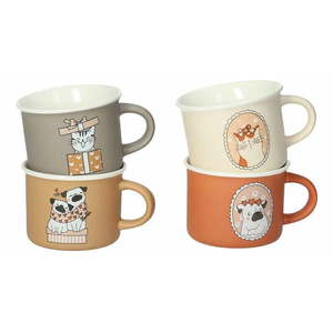 Porcelánové hrnčeky v súprave 4 ks 150 ml Cani e Gatti – Brandani vyobraziť