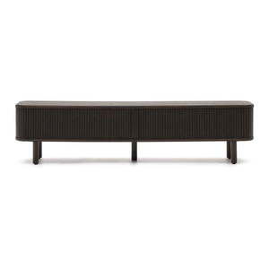 Tmavohnedý TV stolík v dekore jaseňa 200x50 cm Mailen – Kave Home vyobraziť