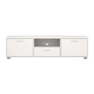Biely TV stolík 147x38 cm Media – Tvilum vyobraziť