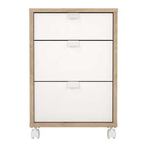 Skrinka v dekore duba v bielo-prírodnej farbe 41x61 cm Sign – Tvilum vyobraziť