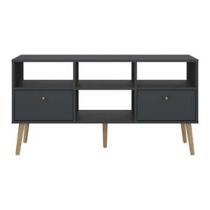 Antracitový TV stolík 117x61 cm Bodo – Tvilum vyobraziť