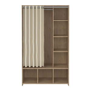 Bielo-béžová šatníková skriňa v dekore duba 105x180 cm Kit – Tvilum vyobraziť