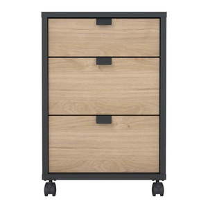 Skrinka v dekore duba v antracitovo-prírodnej farbe 41x61 cm Sign – Tvilum vyobraziť