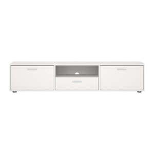 Biely TV stolík 177x38 cm Media – Tvilum vyobraziť