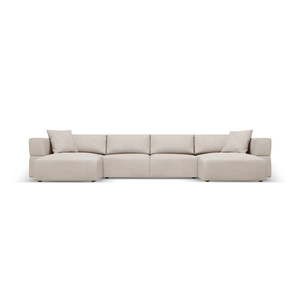 Béžová rohová pohovka do "U" – Milo Casa vyobraziť