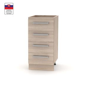 KONDELA Nova Plus NOPL-055-0S kuchynská skrinka dub sonoma vyobraziť