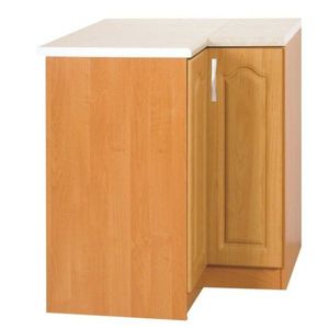 KONDELA Lora MDF New S90/90 P dolná rohová kuchynská skrinka jelša vyobraziť