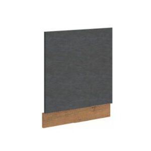 KONDELA Vega ZM 570x596 dvierka na umývačku dub lancelot / sivá matná vyobraziť
