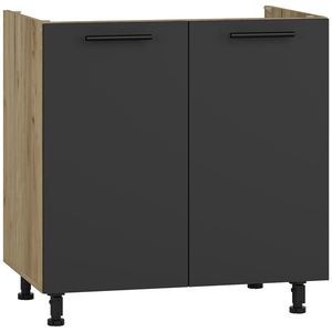 HALMAR Vento DK-80/82 drezová kuchynská skrinka dub craft / antracit vyobraziť