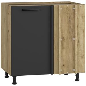 HALMAR Vento DN-100/82 dolná rohová kuchynská skrinka dub craft / antracit vyobraziť