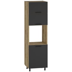 HALMAR Vento DP-60/214 skrinka na vstavanú rúru dub craft / antracit vyobraziť