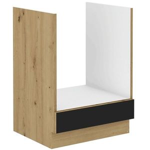 KONDELA Monro 60 D GAZ BB kuchynská skrinka na sporák čierna / dub artisan vyobraziť