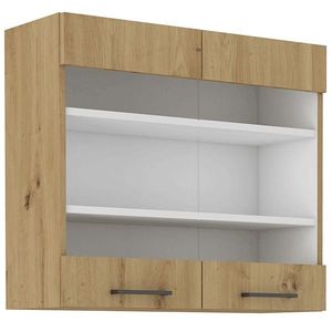 KONDELA Monro 80 GS-72 2F horná kuchynská skrinka dub artisan vyobraziť