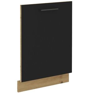 KONDELA Monro ZM dvierka na umývačku 71, 3x59, 6 cm čierna / dub artisan vyobraziť
