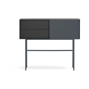 Čierno-antracitový konzolový stolík 35x110 cm Nube – Teulat vyobraziť
