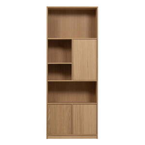 Modulárna knižnica v dekore duba v prírodnej farbe 77x199 cm Modulair – vtwonen vyobraziť