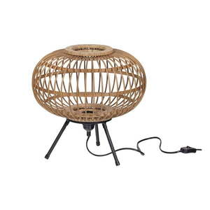 Stolová lampa s bambusovým tienidlom v prírodnej farbe (výška 33 cm) Laut – Basiclabel vyobraziť