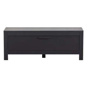 Čierny TV stolík z borovicového dreva 120x45 cm Bonk – Basiclabel vyobraziť