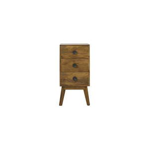 Hnedá vysoká komoda z masívneho dreva 40x80 cm Espita – Light & Living vyobraziť